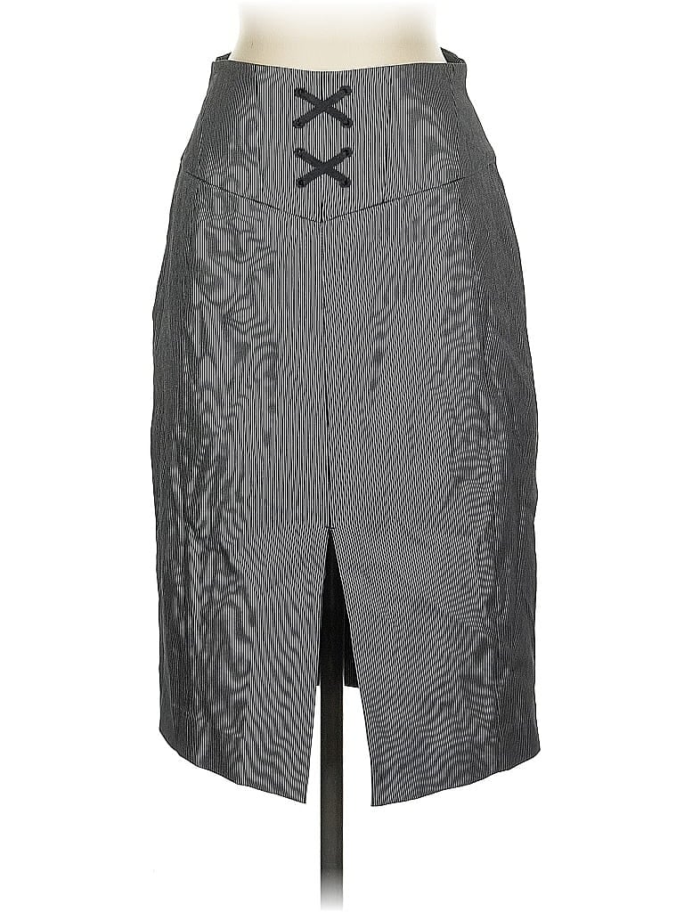 Pre-owned Express Design Studio Formal Skirt In Gray