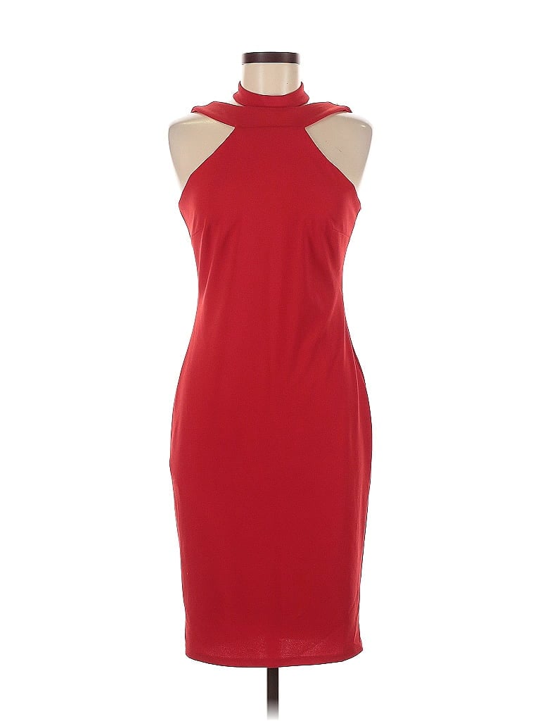Pre-owned Bebe Cocktail Dress In Red