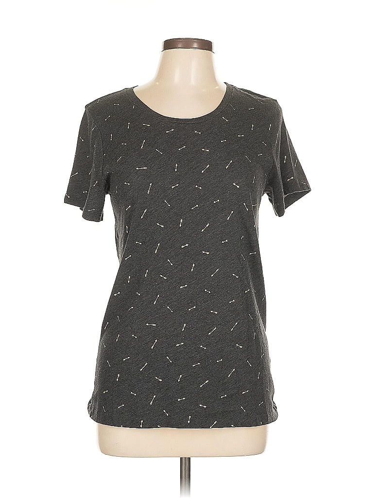 Pre-owned J.crew Factory Store Short Sleeve T-shirt In Gray