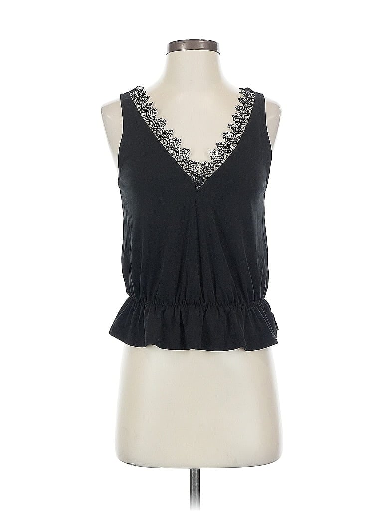 Pre-owned Express Sleeveless Blouse In Black