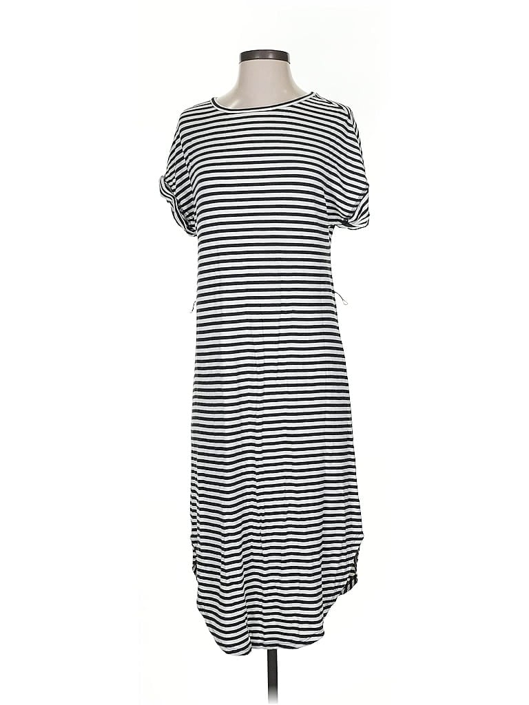 Pre-owned Ann Taylor Loft Casual Dress In Gray