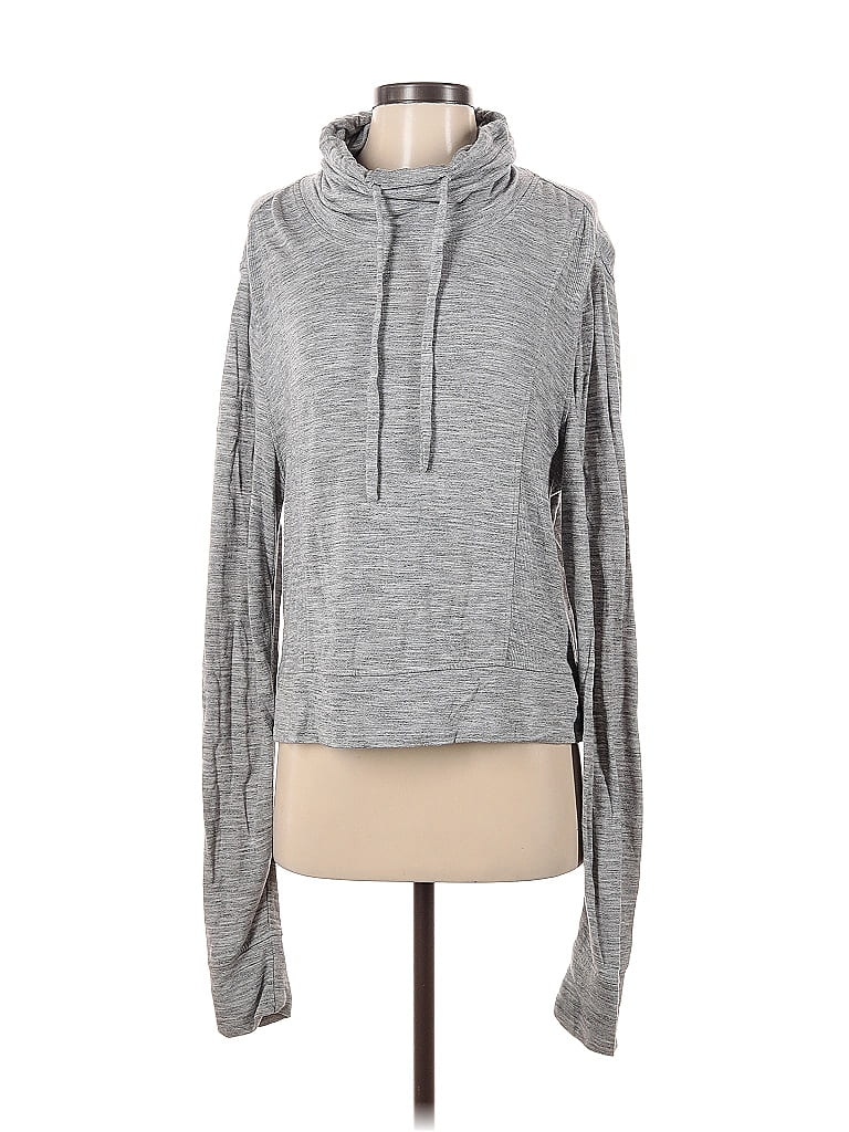Pre-owned Athleta Pullover Sweater In Gray
