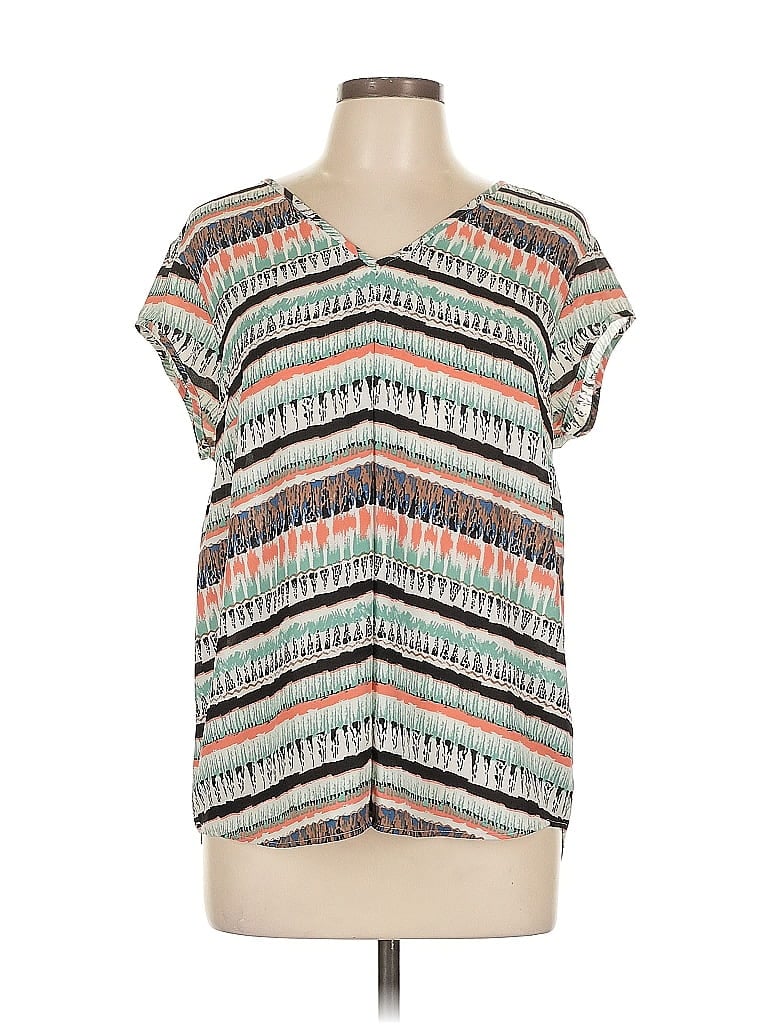 Pre-owned Dr2 Short Sleeve Blouse In White