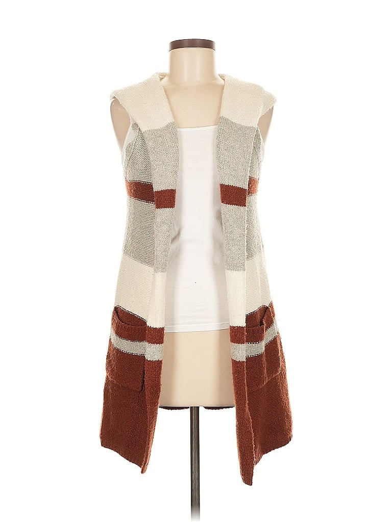 Pre-owned Max Studio Sweater Vest In Brown