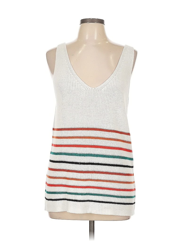 Pre-owned Unbranded Sweater Vest In White