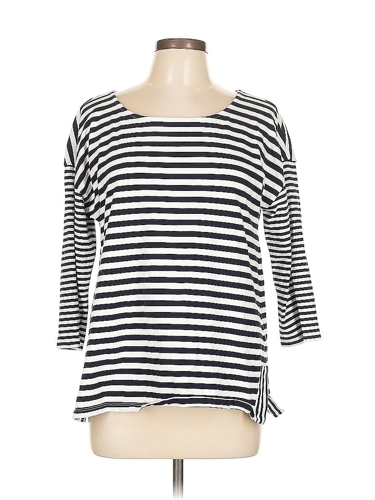 Pre-owned Talbots 3/4 Sleeve T-shirt In Black