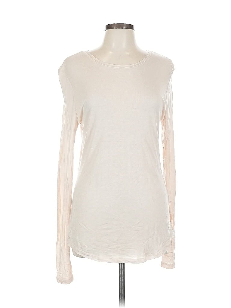 Pre-owned H&m Long Sleeve T-shirt In White