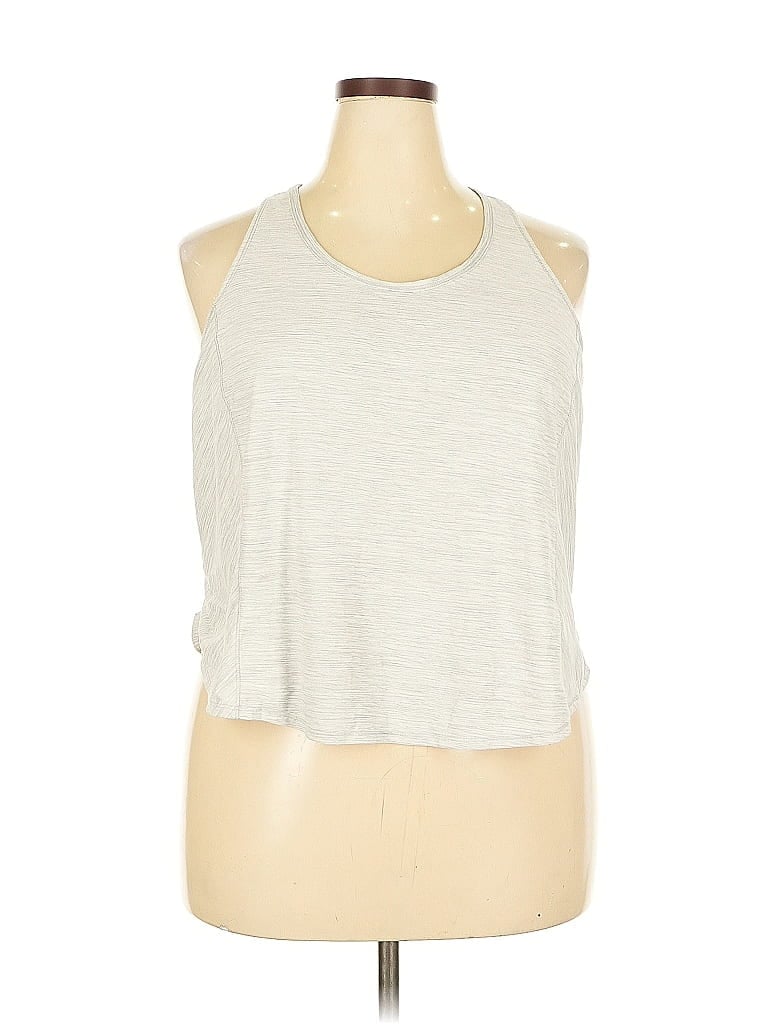 Pre-owned Active By Old Navy Sleeveless Top Silver Halter Neckline Tops