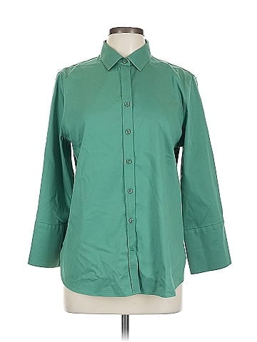 Chico's 3/4 Sleeve Button-Down Shirt (view 1)