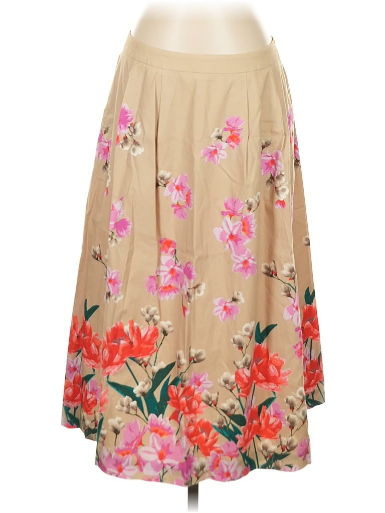 Pre-owned Lands' End Casual Skirt In Brown