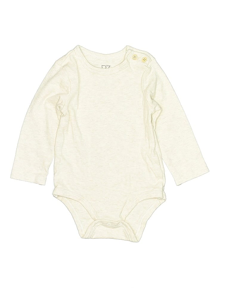 Click to view more detailed imagery on our partner's website Pre-owned Rachel Zoe Kids' Long Sleeve Onesie In White