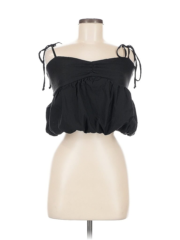 Pre-owned Fashion Nova Tube Top Black Strapless Neckline Tops