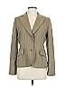 Ann Taylor LOFT Stripes Tan Wool Blazer Size 10 - photo 1