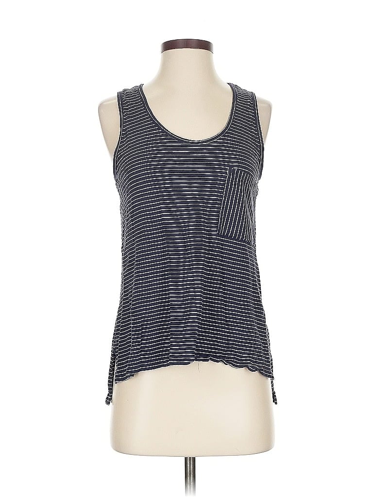 Pre-owned Banana Republic Factory Store Tank Top Blue Halter Neckline Tops