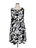 Kaari Blue Print Black Casual Dress Size 1X - photo 1