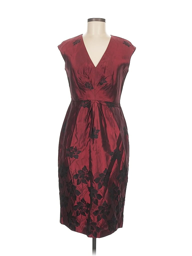 Pre-owned Anne Klein Cocktail Dress In Burgundy