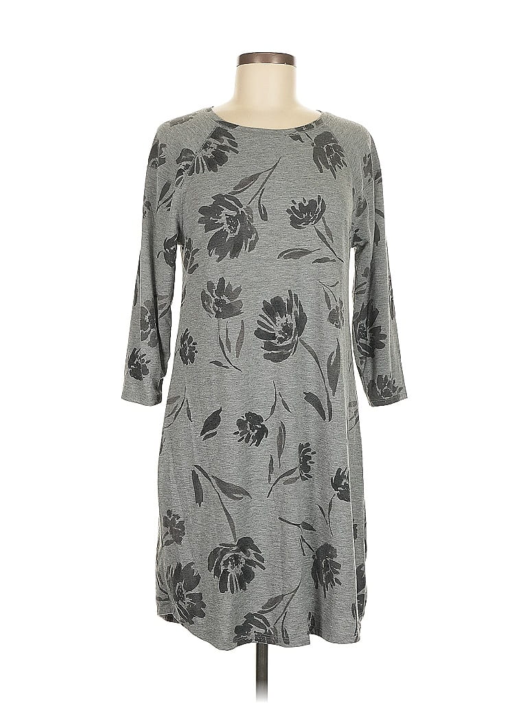 Pre-owned 24/7 Maurices Casual Dress In Gray