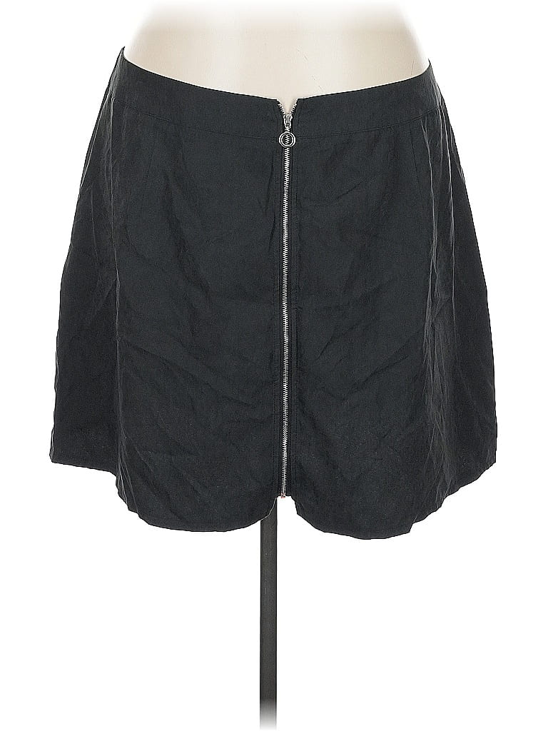 Pre-owned Shein Curve Casual Skirt In Black