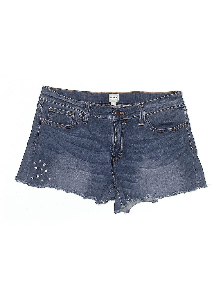 Pre-owned J.crew Factory Store Denim Shorts In Blue