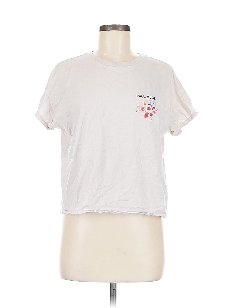 Pre-owned Assorted Brands Short Sleeve T-shirt In Silver