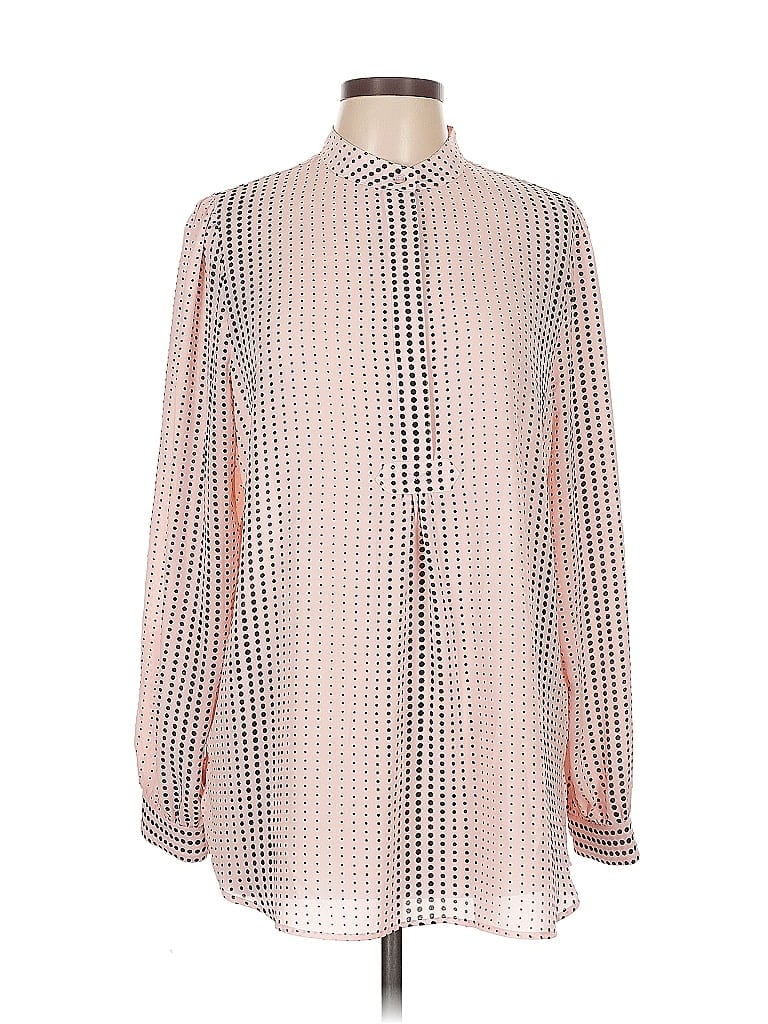 Click to view more detailed imagery on our partner's website Pre-owned Anne Klein Long Sleeve Blouse In Pink