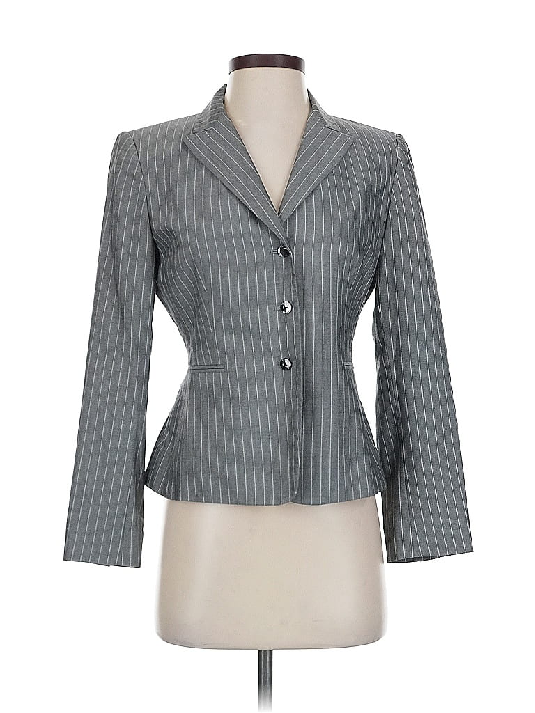 Pre-owned Tahari By Asl Blazer Jacket In Gray