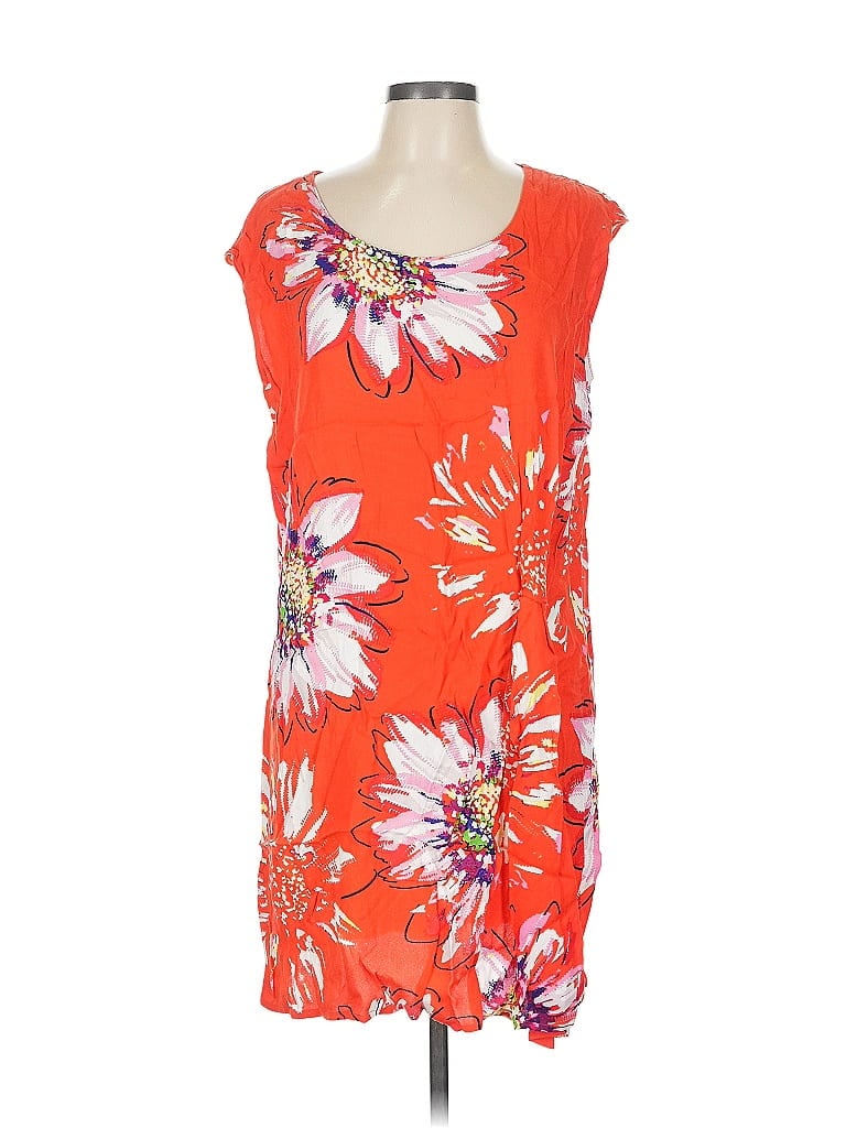Pre-owned Garnet Hill Casual Dress In Orange