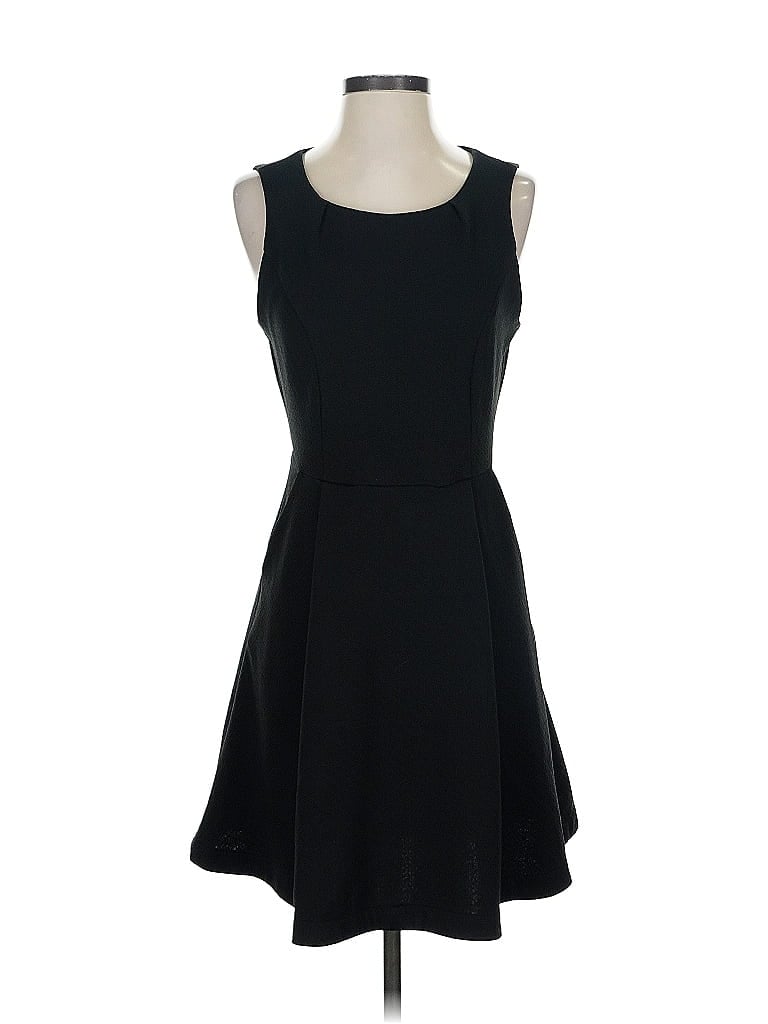 Brass Casual Dress In Black