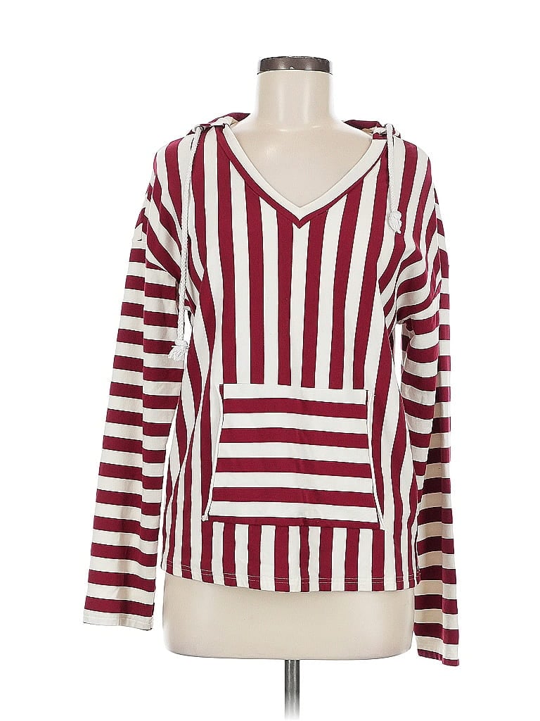 Pre-owned Unbranded Pullover Sweater In Burgundy