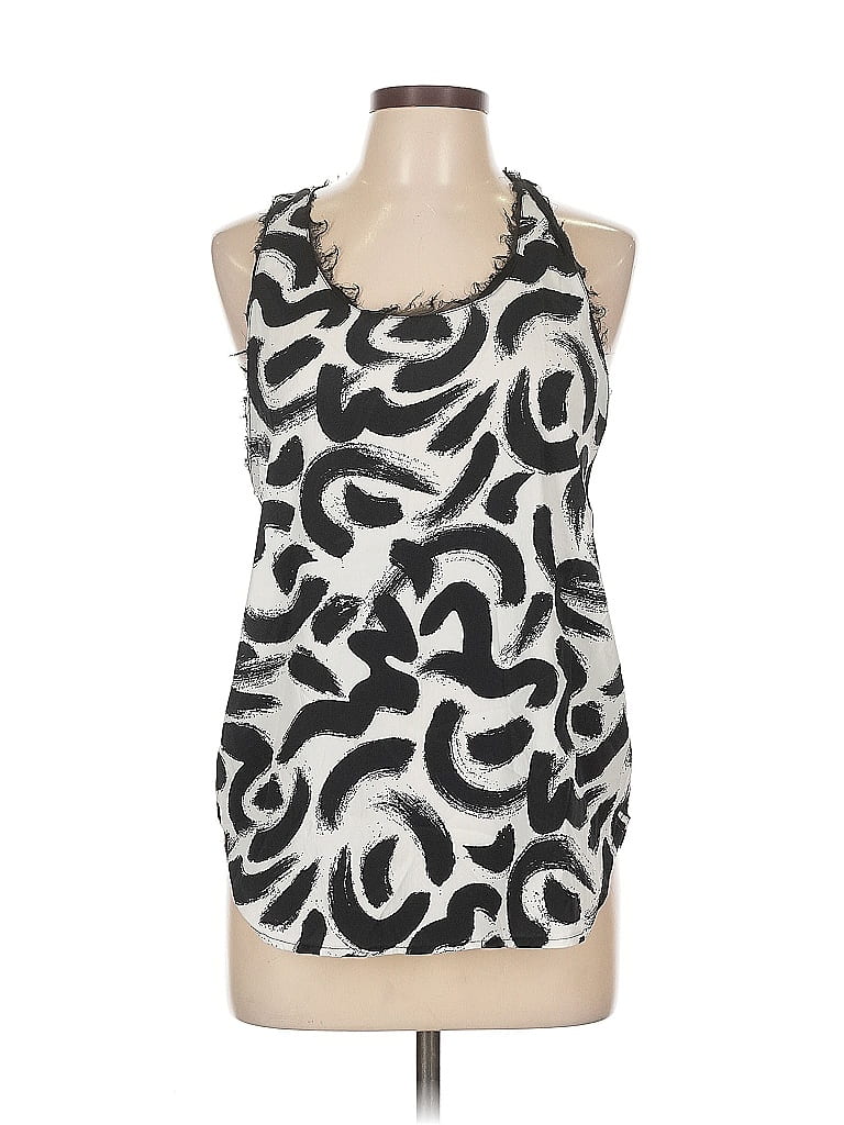 Pre-owned H&m Sleeveless Blouse In Silver