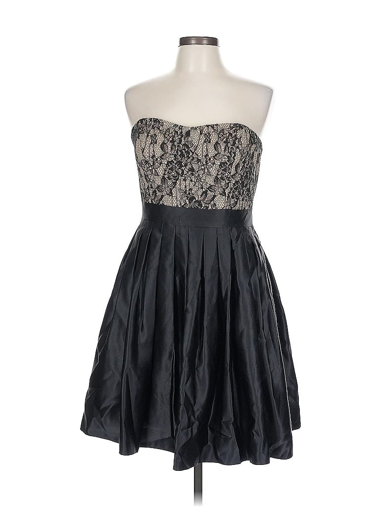 Pre-owned Aidan Mattox Cocktail Dress In Black