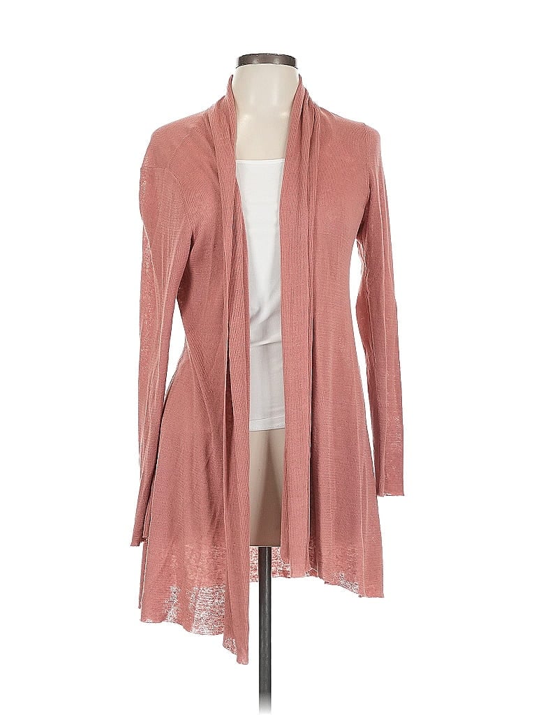 Pre-owned Eileen Fisher Cardigan Sweater In Pink