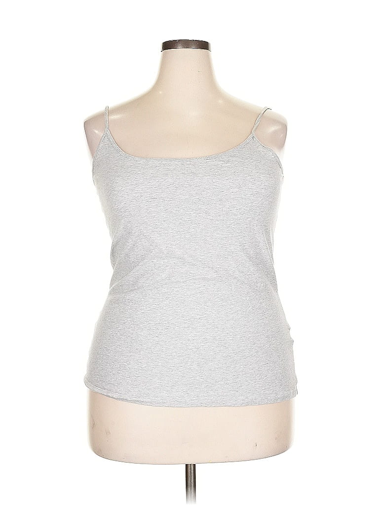 Pre-owned Amazon Essentials Tank Top Silver Strapless Neckline Tops