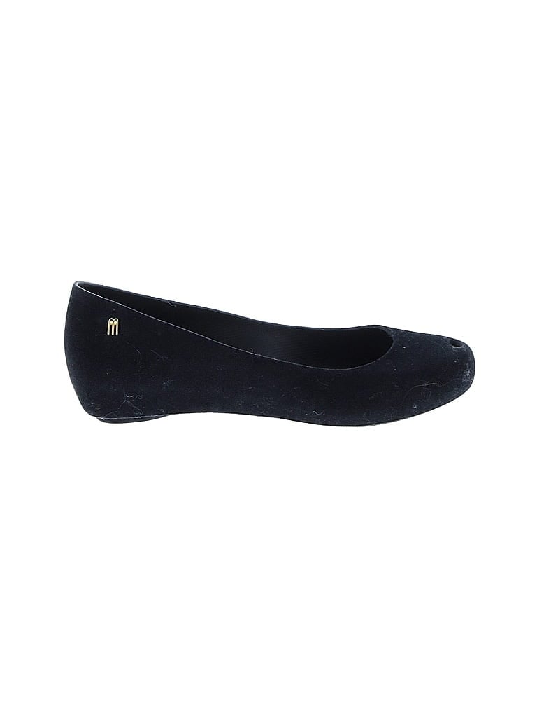 Pre-owned Melissa Flats In Black