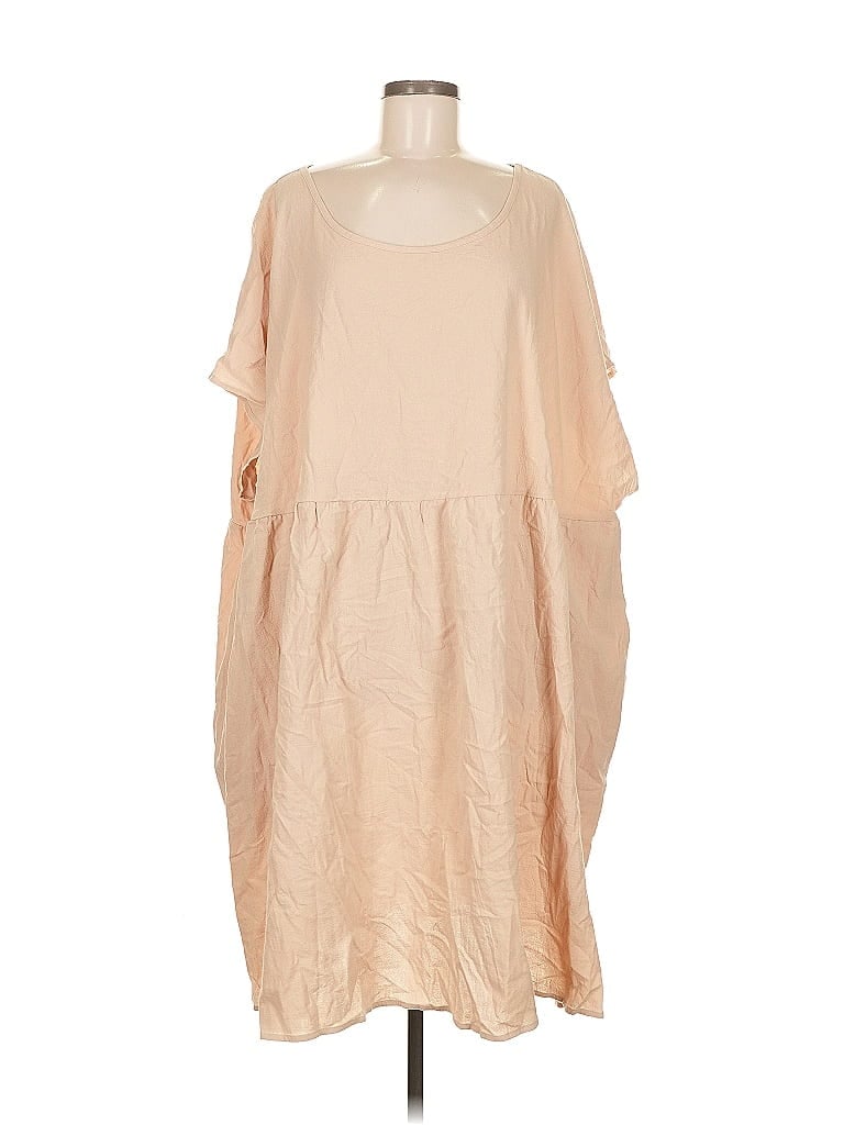 Pre-owned Shein Curve Casual Dress In Brown