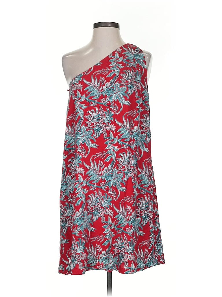 Pre-owned Ann Taylor Loft Cocktail Dress In Red