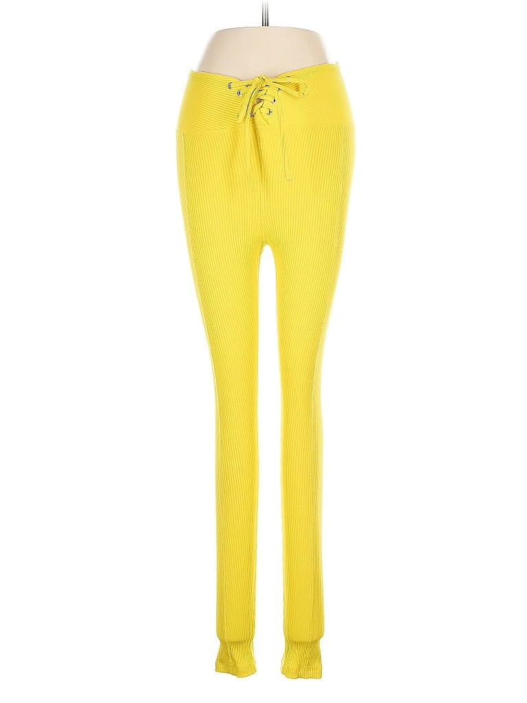 Pre-owned Year Of Ours Casual Pants In Yellow