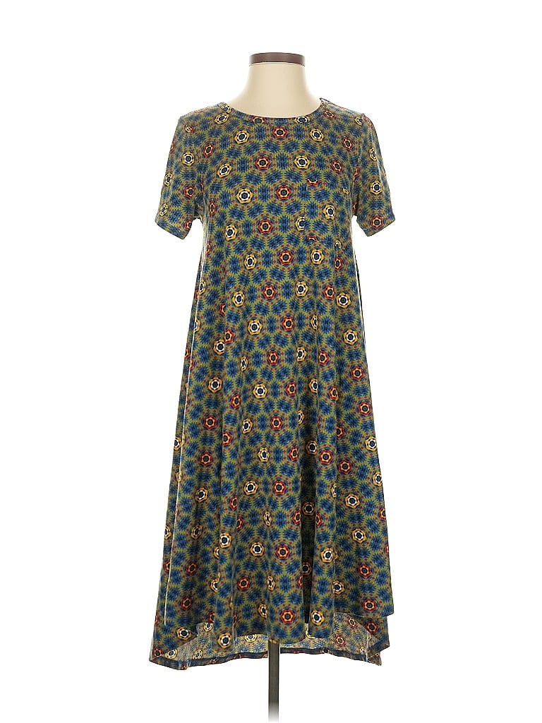 Pre-owned Lularoe Casual Dress In Blue