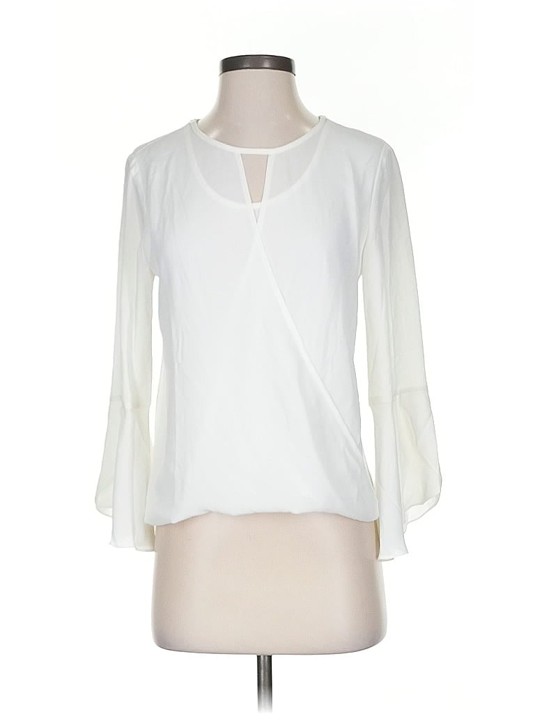 Pre-owned 41hawthorn 3/4 Sleeve Blouse In White