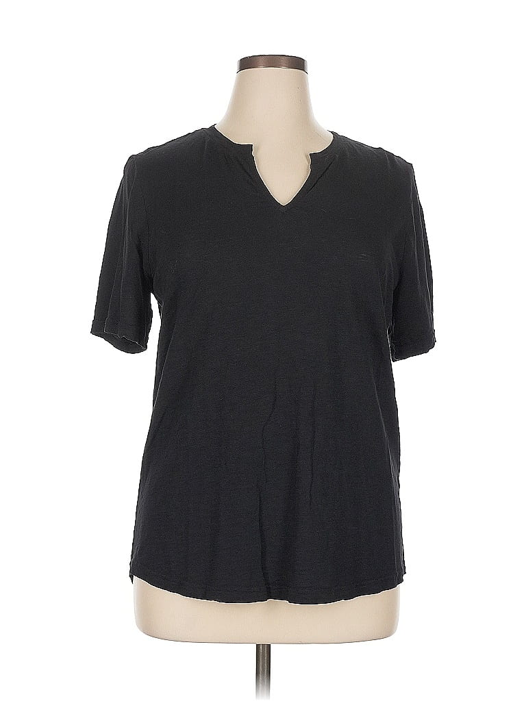 Pre-owned Chico's Short Sleeve T-shirt In Gray