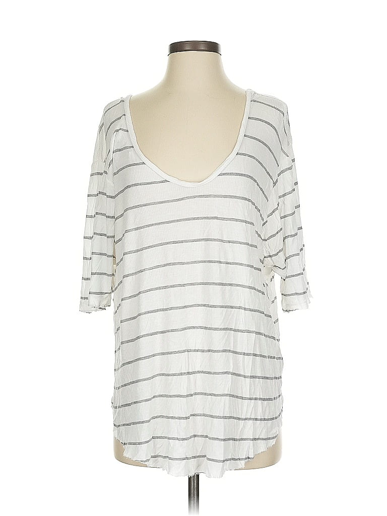 Pre-owned Indah Body 3/4 Sleeve T-shirt In Silver