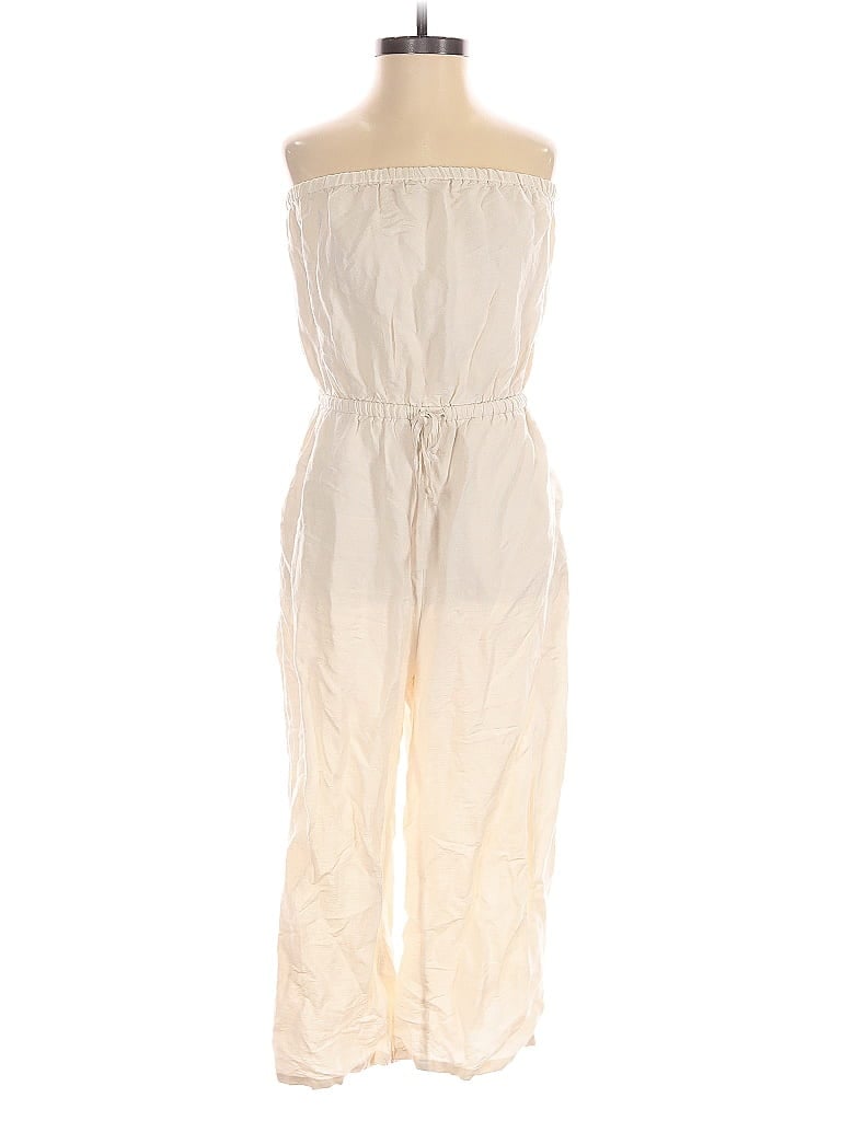 Pre-owned Express Jumpsuit In White