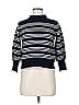 Rebecca Taylor Stripes Blue Wool Pullover Sweater Size M - photo 1