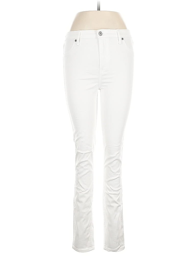 Pre-owned Abercrombie & Fitch Jeans In White