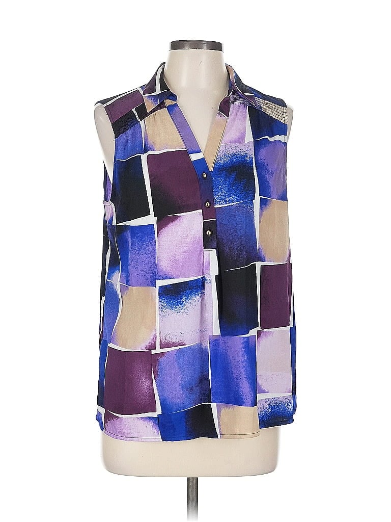Robert Graham Sleeveless Blouse In Blue