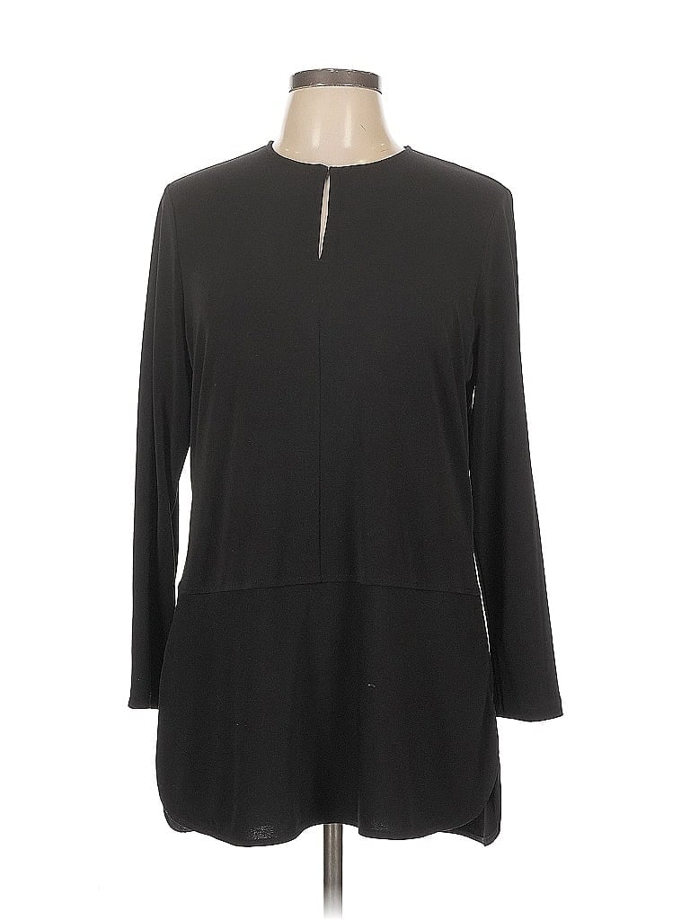 Pre-owned Polo Ralph Lauren Long Sleeve Blouse In Black