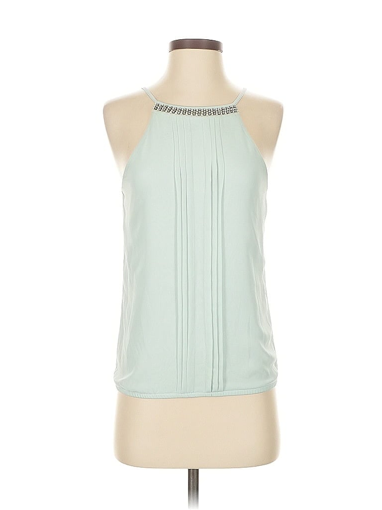 Pre-owned Express Sleeveless Blouse In Blue