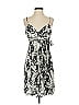 BCBGMAXAZRIA 100% Polyester Tie-dye Gray Black Cocktail Dress Size 4 - photo 1