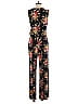 Laurie Felt Floral Black Jumpsuit Size S - photo 2