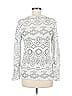 Dylan Silver Gray Long Sleeve Blouse Size M - photo 2